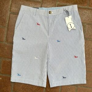 NWT Vineyard Vines Seeesucker Breaker Short boys 18